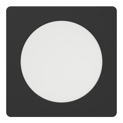 Eglo - LED ieliekamais griestu gaismeklis LED/6,3W/230V 2700/4000/6500K 11,9x11,9 cm melns