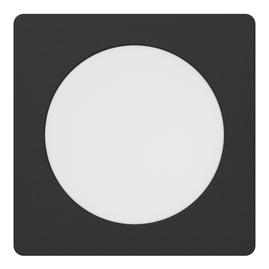 Eglo - LED ieliekamais griestu gaismeklis LED/6,3W/230V 2700/4000/6500K 11,9x11,9 cm melns