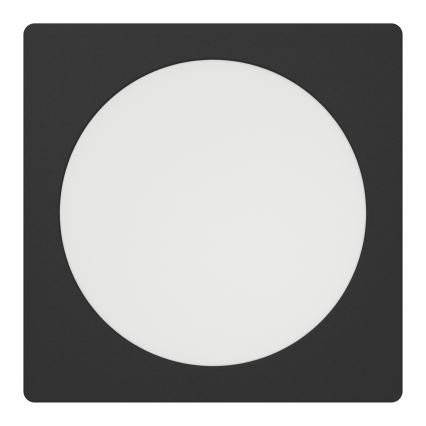 Eglo - LED griestu iebūvējams gaismeklis LED/10,5W/230V 2700/4000/6500K 16,6x16,6 cm melns