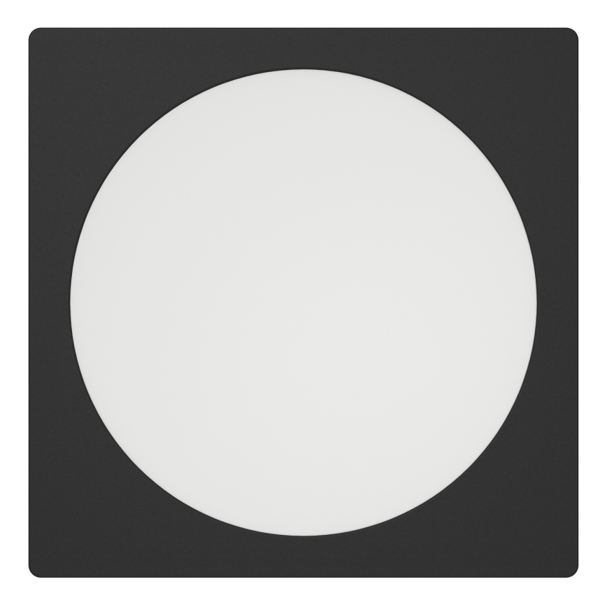 Eglo - LED iebūvējamais griestu gaismeklis LED/18,5W/230V 2700/4000/6500K 21,6x21,6 cm melns