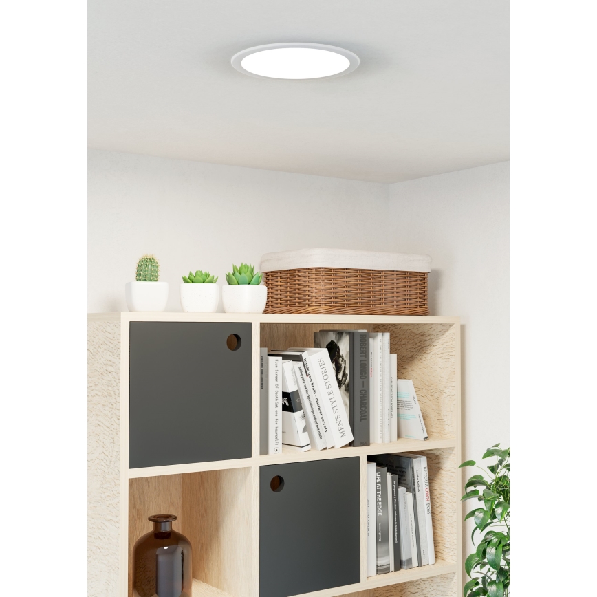 Eglo - LED iebūvējamais griestu gaismeklis LED/18,5W/230V 2700/4000/6500K Ø 21,6 cm balts