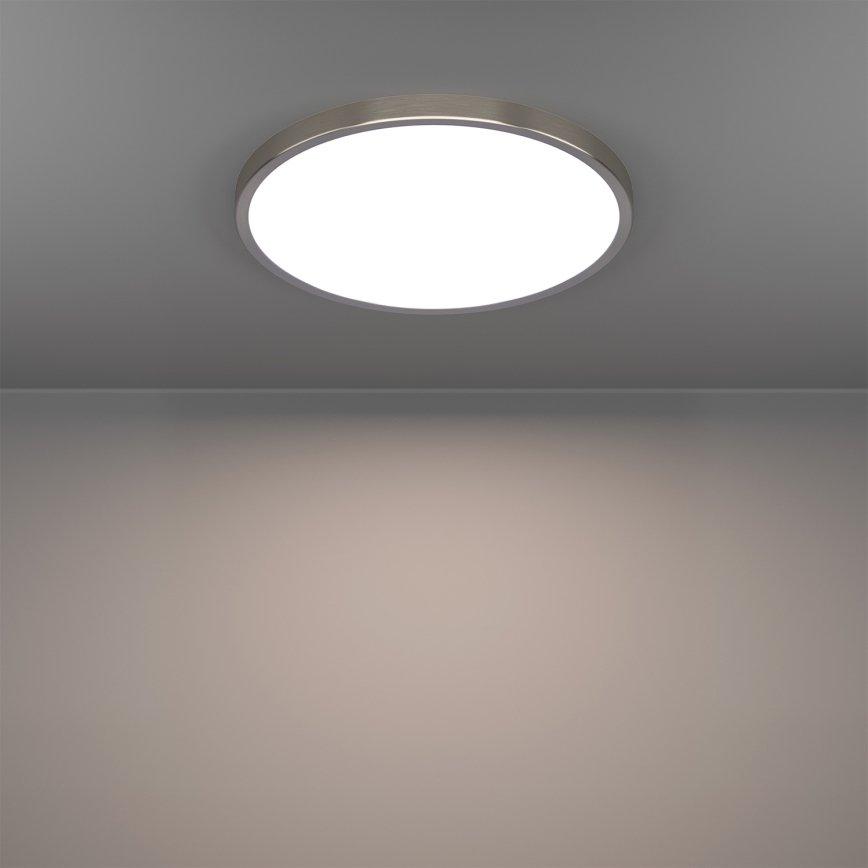 Eglo - LED RGBW regulējama vannas istabas griestu lampa LED/17,5W/230V 2700-6500K Ø 38,9 cm IP44 matēts hroms