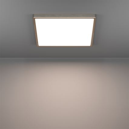 Eglo - LED RGBW ar regulējamu spilgtumu vannasistabas griestu gaismeklis LED/17,8W/230V 2700-6500K 39x39 cm IP44 matēts hroms