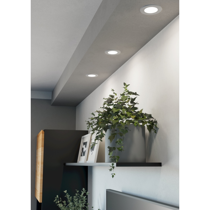 Eglo - KOMPLEKTS 3xLED RGBW ar regulējamu spilgtumu vannas istabas iebūvējamie griestu gaismekļi LED/2,8W/230V 2700-6500K pr. 8,8 cm IP44 balti