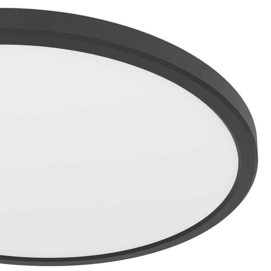 Eglo - LED Āra griestu lampa LED/13,9W/230V 2700/4000/6500K d. 30 cm IP44 melna
