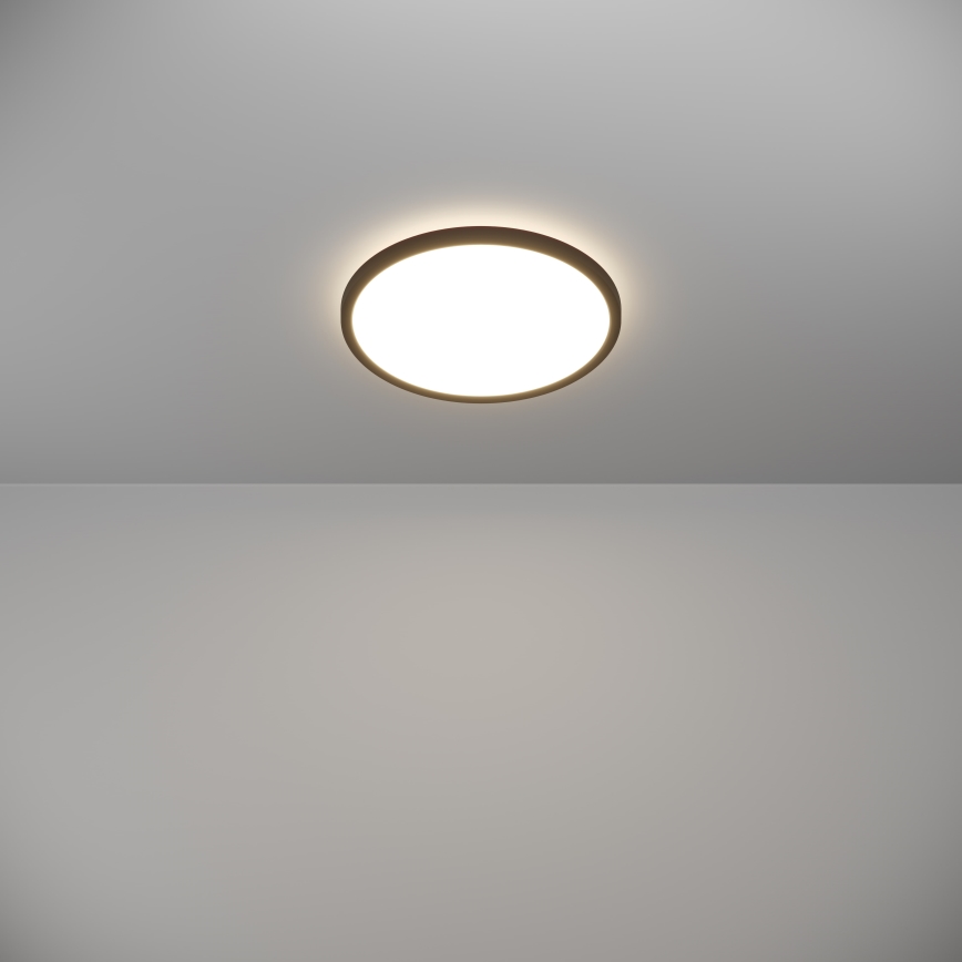 Eglo - LED Āra griestu lampa LED/13,9W/230V 2700/4000/6500K d. 30 cm IP44 melna