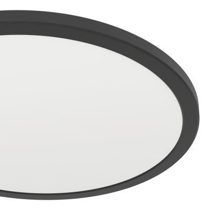 Eglo - LED Vannas istabas griestu lampa LED/18,5W/230V 2700K/4000K/6500K d. 38,9 cm IP44 melna