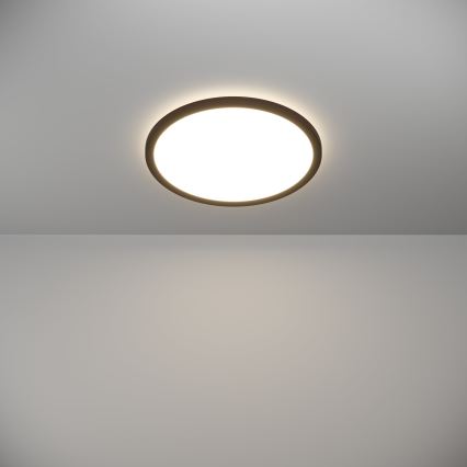 Eglo - LED Vannas istabas griestu lampa LED/18,5W/230V 2700K/4000K/6500K d. 38,9 cm IP44 melna