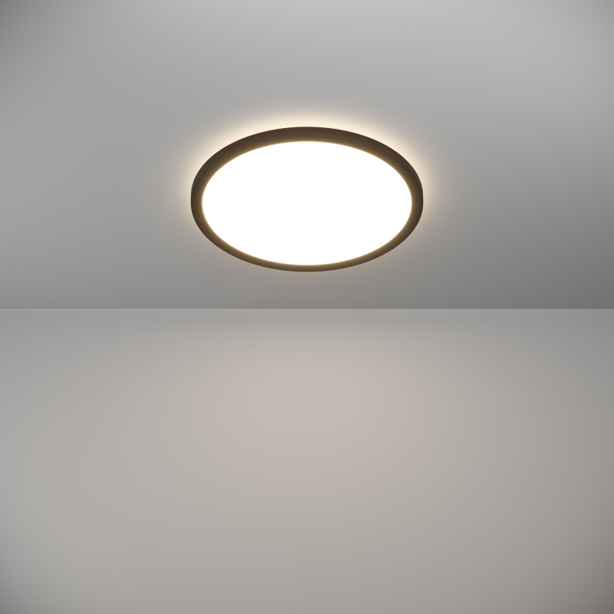 Eglo - LED Vannas istabas griestu lampa LED/18,5W/230V 2700K/4000K/6500K d. 38,9 cm IP44 melna