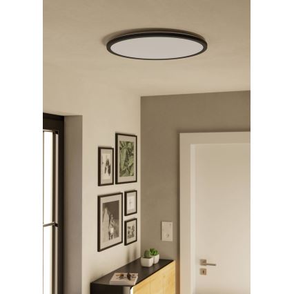 Eglo - LED Āra griestu lampa LED/16,8W/230V 2700/4000/6500K d. 50 cm IP44 melna