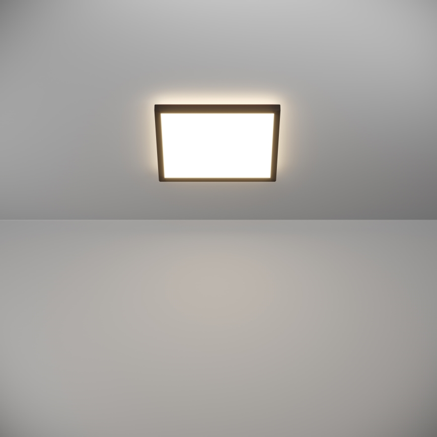 Eglo - LED Āra griestu lampa LED/13,4W/230V 2700/4000/6500K 29x29 cm IP44 melna