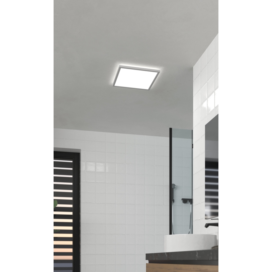 Eglo - LED Vannas istabas griestu lampa LED/17,6W/230V 2700K/4000K/6500K 39x39 cm IP44 balta