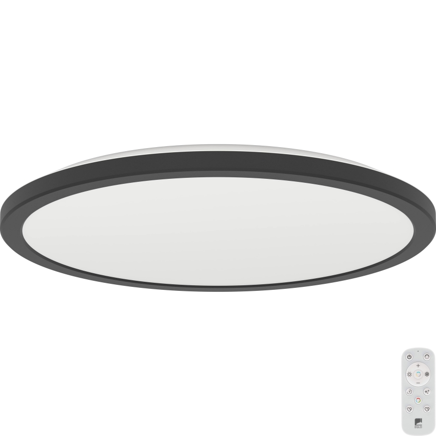 Eglo - LED Aptumšojama āra griestu lampa LED/18,5W/230V 2700-6500K d. 38,9 cm IP44 melna + tālvadības pults