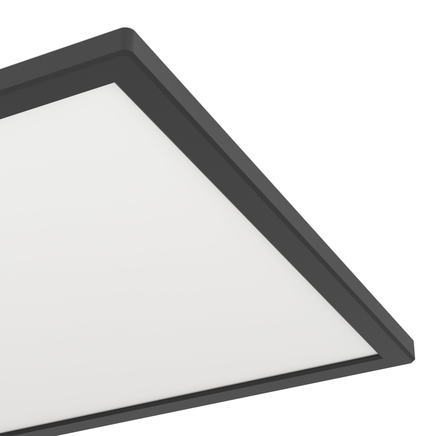 Eglo - LED Aptumšojama āra griestu lampa LED/17,6W/230V 2700-6500K 39x39 cm IP44 melna + tālvadības pults
