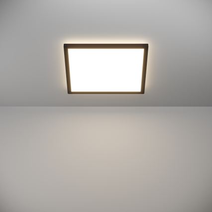 Eglo - LED Aptumšojama āra griestu lampa LED/17,6W/230V 2700-6500K 39x39 cm IP44 melna + tālvadības pults