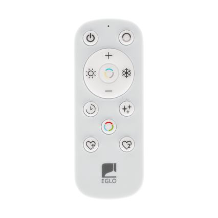 Eglo 901457 - LED Aptumšojama āra griestu lampa LED/17W/230V 2700-6500K 50x50 cm IP44 melna + tālvadības pults