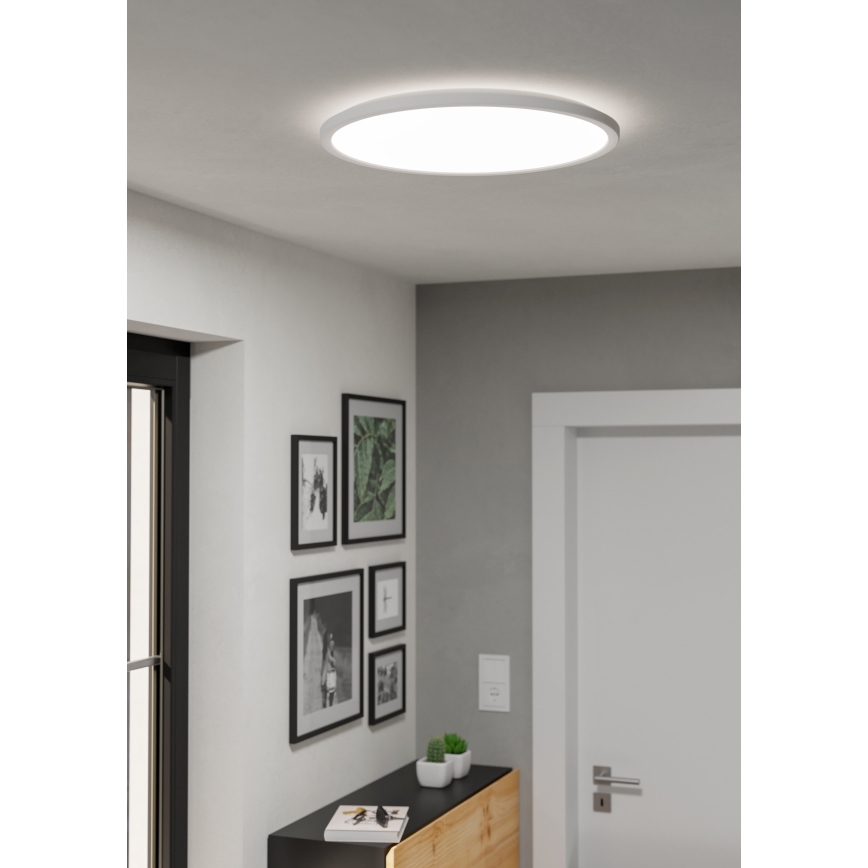 Eglo - LED Aptumšojama āra griestu lampa LED/16,8W/230V 2700-6500K d. 50 cm IP44 balta + tālvadības pults