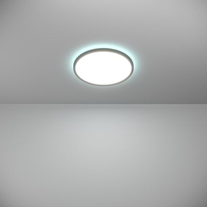 Eglo - LED RGBW Aptumšojama āra griestu lampa LED/13,9W/230V 2700-6500K d. 30 cm IP44 melna ZigBee