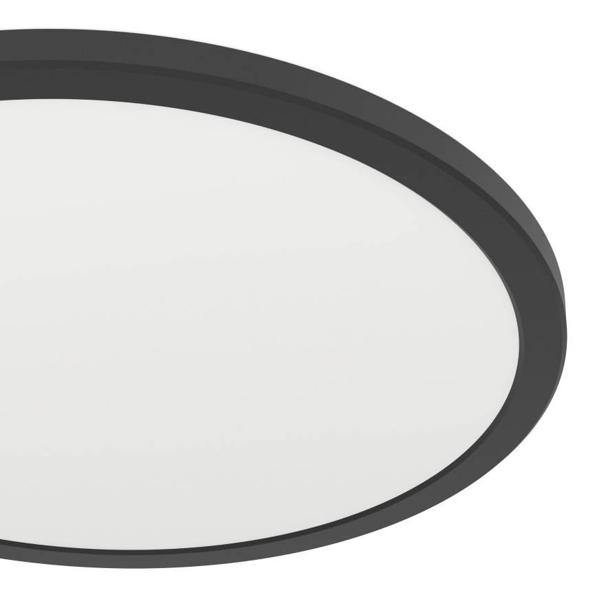 Eglo - LED RGBW Aptumšojama āra griestu lampa LED/18,5W/230V 2700-6500K d. 38,9cm IP44 melna ZigBee