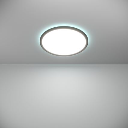 Eglo - LED RGBW Aptumšojama āra griestu lampa LED/18,5W/230V 2700-6500K d. 38,9cm IP44 melna ZigBee