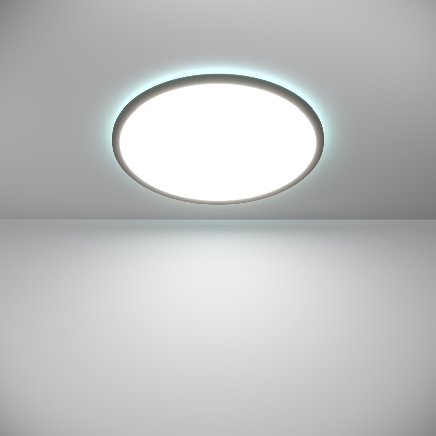 Eglo - LED RGBW Aptumšojama āra griestu lampa LED/16,8W/230V 2700-6500K d. 50 cm IP44 melna ZigBee