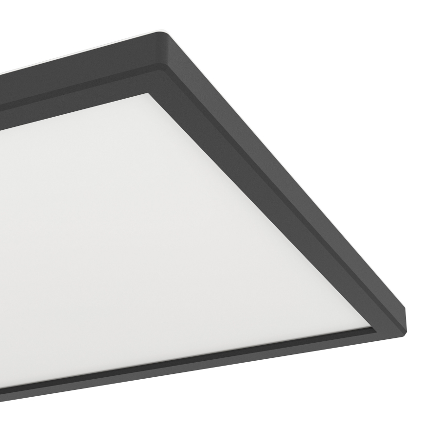 Eglo - LED RGBW Aptumšojama āra griestu lampa LED/13,4W/230V 2700-6500K 29x29 cm IP44 melna