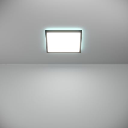 Eglo - LED RGBW Aptumšojama āra griestu lampa LED/13,4W/230V 2700-6500K 29x29 cm IP44 melna