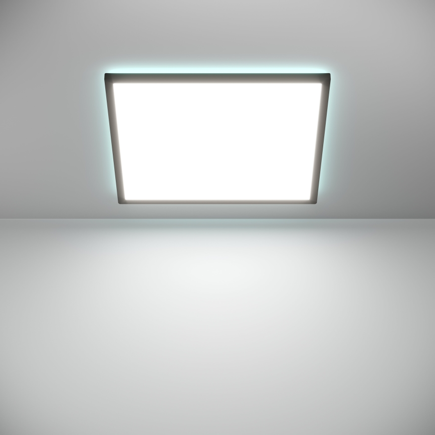 Eglo - LED RGBW Aptumšojama āra griestu lampa LED/17W/230V 2700-6500K 50x50cm IP44 melna ZigBee