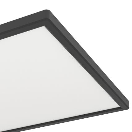 Eglo - LED RGBW Aptumšojama āra griestu lampa LED/17,2W/230V 2700-6500K 30x57cm IP44 melna ZigBee