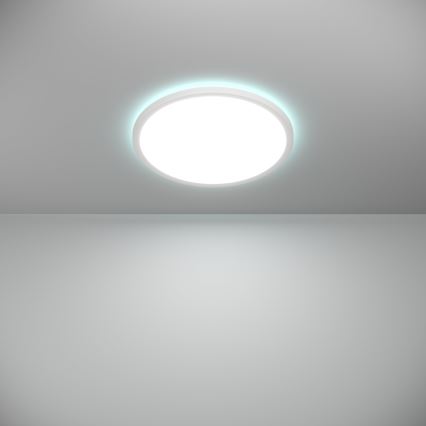 Eglo - LED RGBW Aptumšojama āra griestu lampa LED/18,5W/230V 2700-6500K d. 38,9cm IP44 balta ZigBee