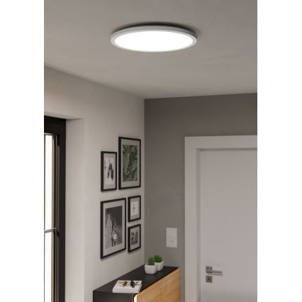 Eglo - LED RGBW Aptumšojama āra griestu lampa LED/18,5W/230V 2700-6500K d. 38,9cm IP44 balta ZigBee