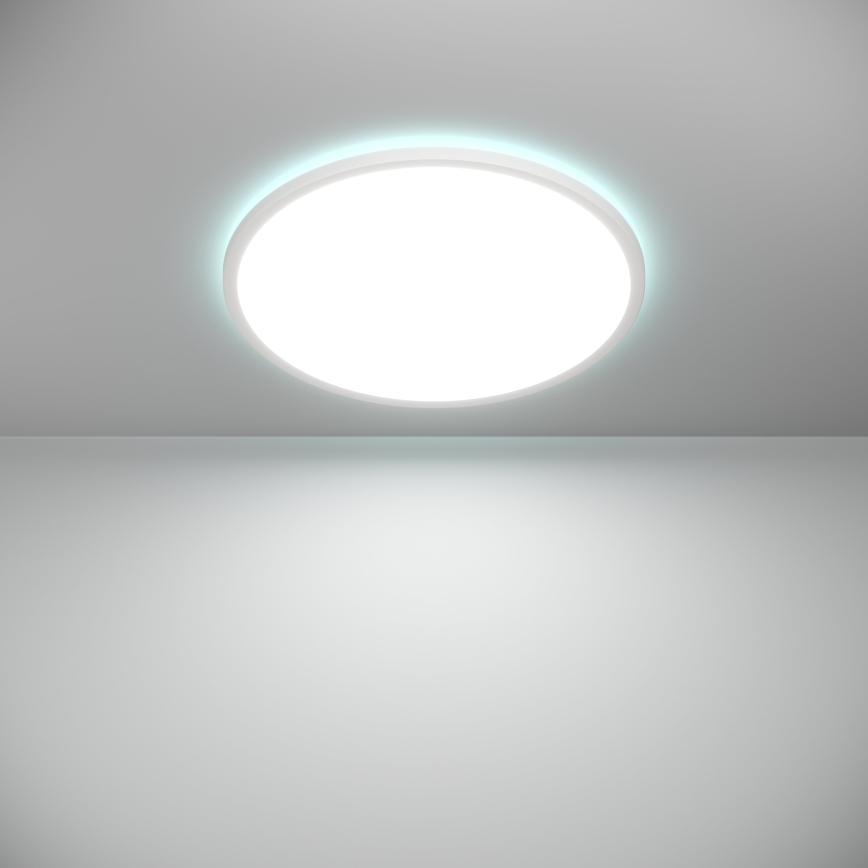 Eglo - LED RGBW Aptumšojama āra griestu lampa LED/16,8W/230V 2700-6500K d. 50 cm IP44 balta ZigBee
