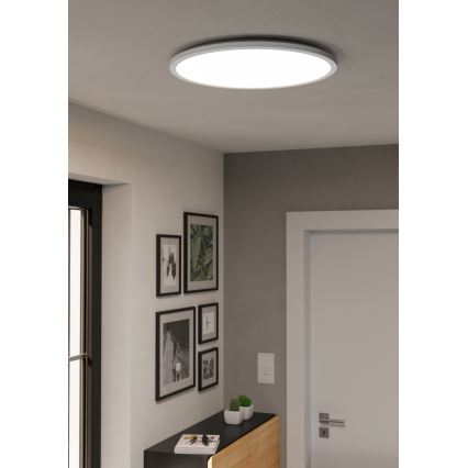 Eglo - LED RGBW Aptumšojama āra griestu lampa LED/16,8W/230V 2700-6500K d. 50 cm IP44 balta ZigBee