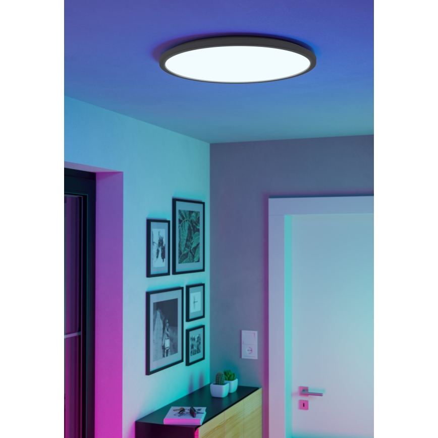Eglo - LED RGBW Aptumšojama āra griestu lampa LED/16,8W/230V 2700-6500K d. 50 cm IP44 balta ZigBee