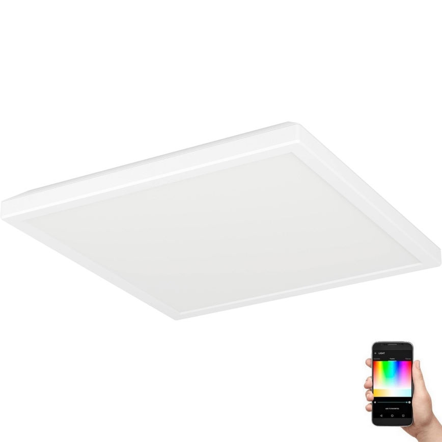 Eglo - LED RGBW Aptumšojama āra griestu lampa LED/13,4W/230V 2700-6500K 29x29 cm IP44 balta ZigBee