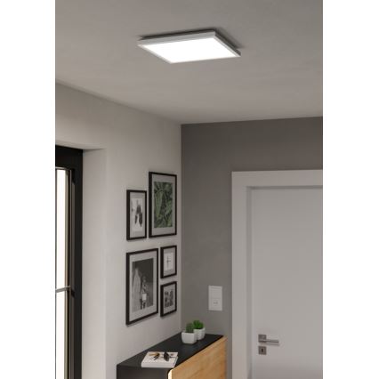 Eglo - LED RGBW Aptumšojama āra griestu lampa LED/13,4W/230V 2700-6500K 29x29 cm IP44 balta ZigBee