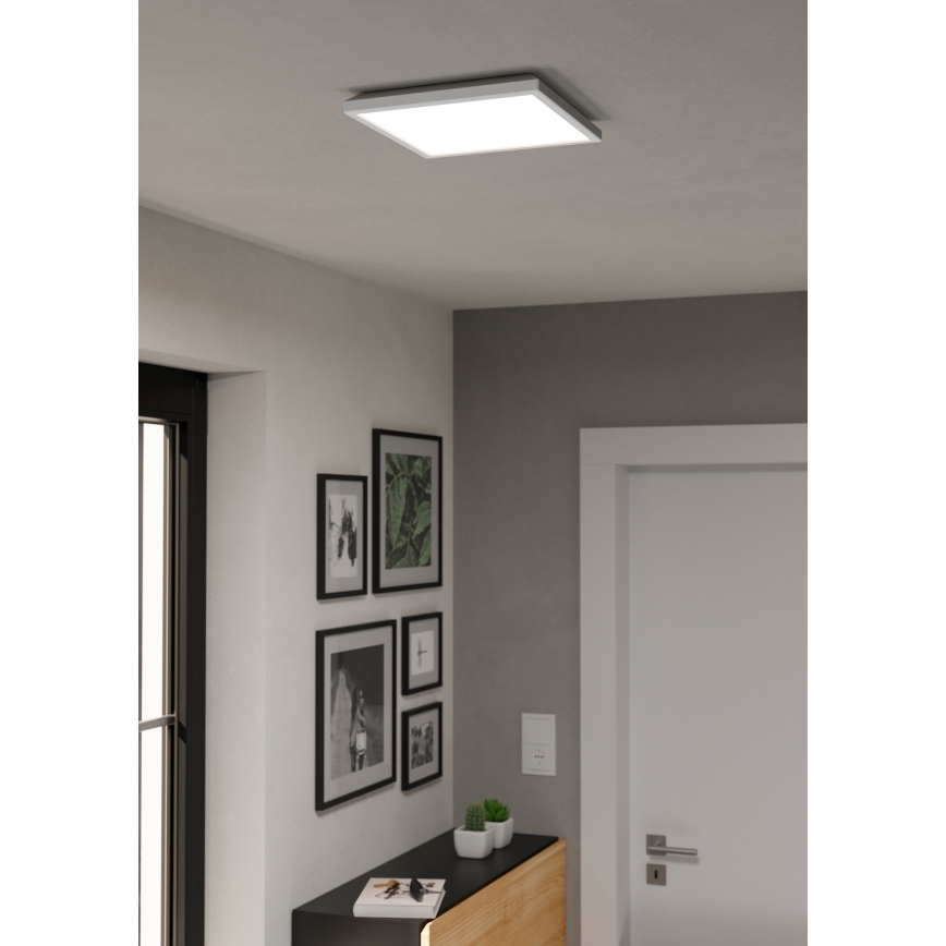 Eglo - LED RGBW Aptumšojama āra griestu lampa LED/13,4W/230V 2700-6500K 29x29 cm IP44 balta ZigBee