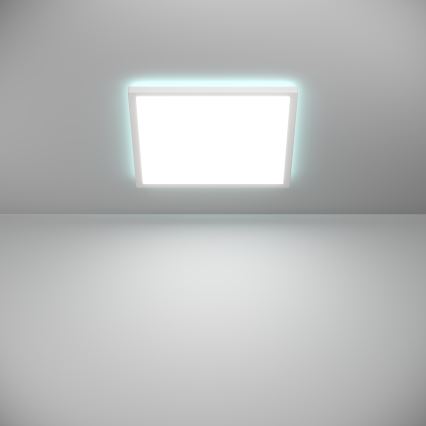 Eglo - LED RGBW Aptumšojama āra griestu lampa LED/17,6W/230V 2700-6500K 39x39 cm IP44 balta ZigBee