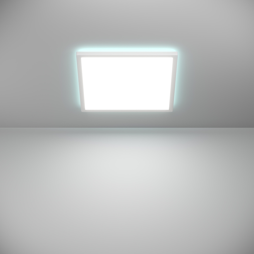 Eglo - LED RGBW Aptumšojama āra griestu lampa LED/17,6W/230V 2700-6500K 39x39 cm IP44 balta ZigBee