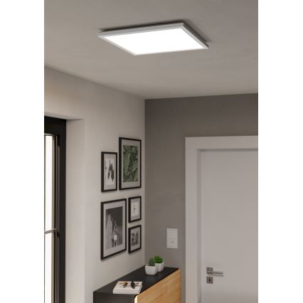 Eglo - LED RGBW Aptumšojama āra griestu lampa LED/17,6W/230V 2700-6500K 39x39 cm IP44 balta ZigBee