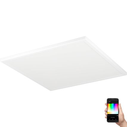 Eglo - LED RGBW Aptumšojama āra griestu lampa LED/17W/230V 2700-6500K 50x50 cm IP44 balta ZigBee