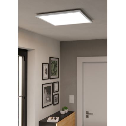 Eglo - LED RGBW Aptumšojama āra griestu lampa LED/17W/230V 2700-6500K 50x50 cm IP44 balta ZigBee