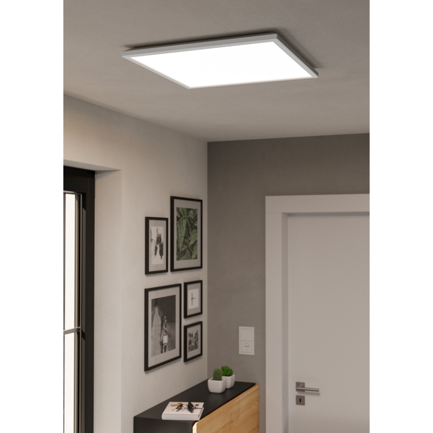 Eglo - LED RGBW Aptumšojama āra griestu lampa LED/17W/230V 2700-6500K 50x50 cm IP44 balta ZigBee