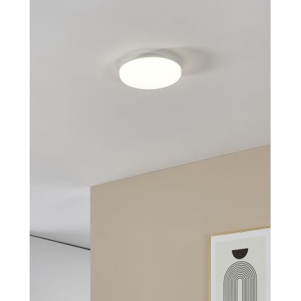 Eglo - LED griestu gaismeklis vannas istabai LED/16,5 W/230 V 2700/4000/6500 K Ø 26 cm IP54 balts