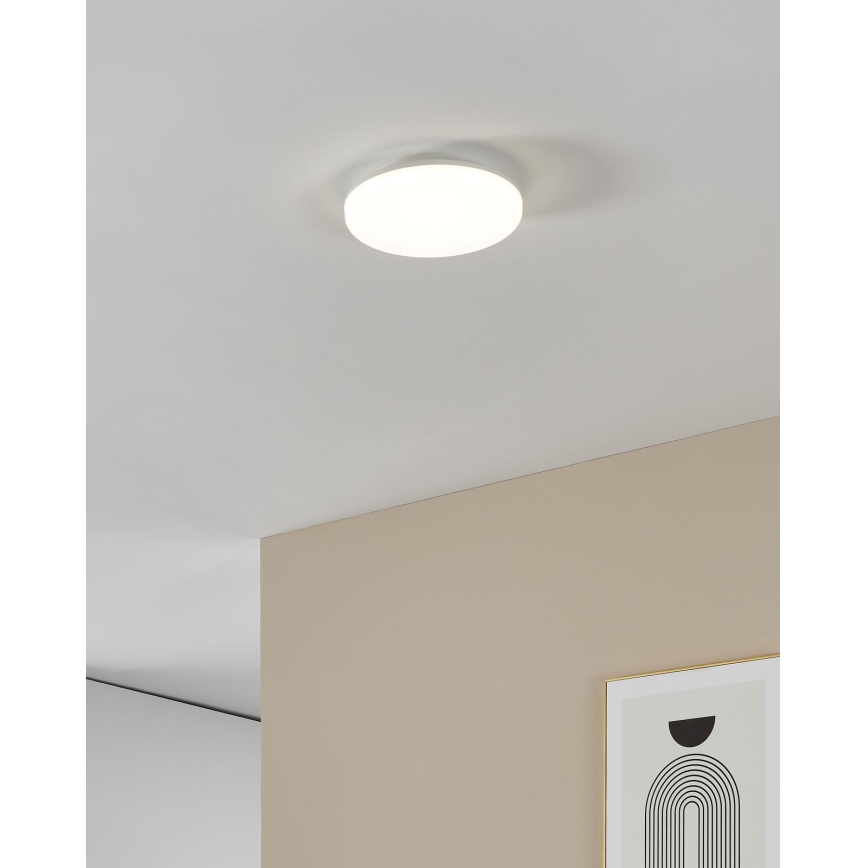 Eglo - LED griestu gaismeklis vannas istabai LED/16,5 W/230 V 2700/4000/6500 K Ø 26 cm IP54 balts
