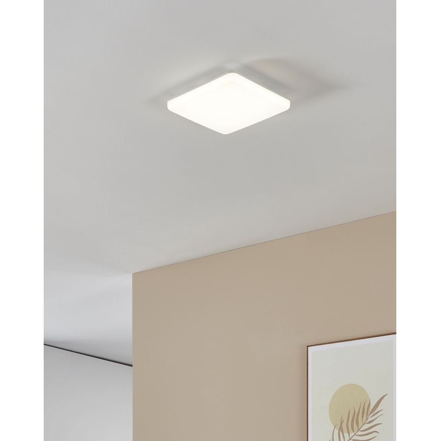 Eglo - LED vannas istabas griestu gaismeklis LED/16,5W/230V 2700/4000/6500K 26x26 cm IP54 balts