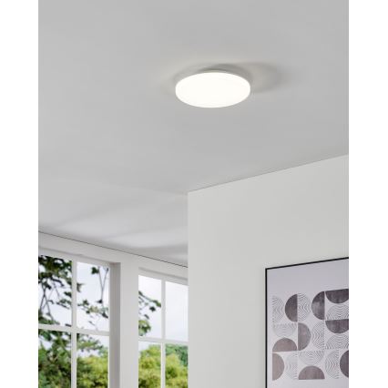 Eglo - LED vannas istabas griestu gaismeklis ar kustības sensoru LED/20W/230V 2700/4000/6500K Ø 31 cm IP54 balts