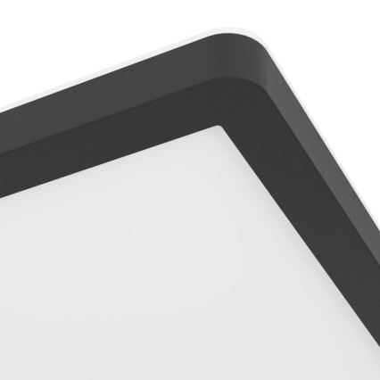 Eglo - LED griestu lampa vannas istabai LED/16,4W/230V 29x29 cm IP54 melna