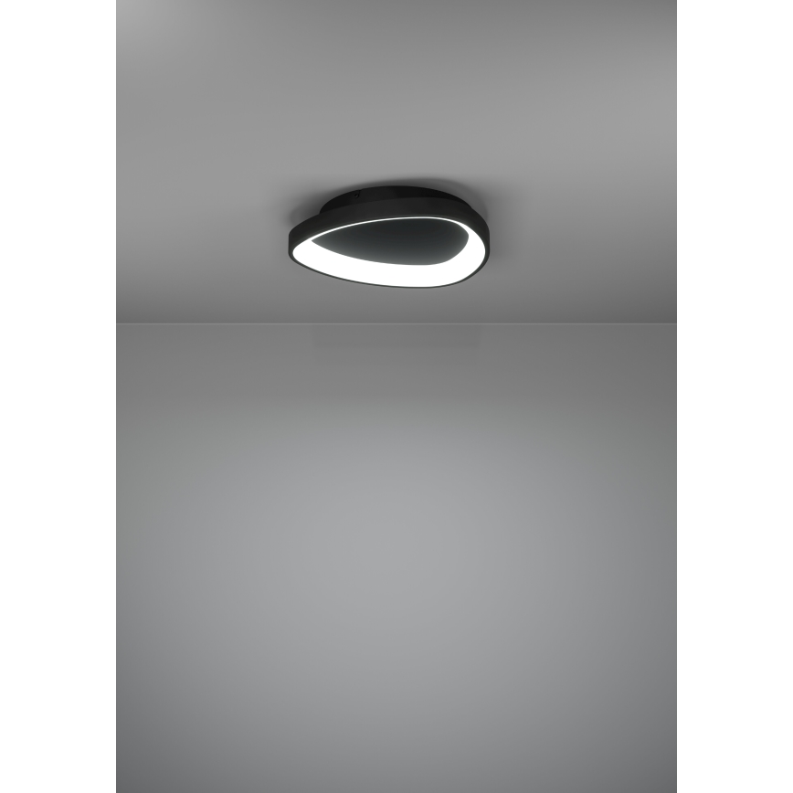 Eglo - LED Aptumšojama griestu lampa LED/12W/230V 2700-6500K melna + tālvadības pults