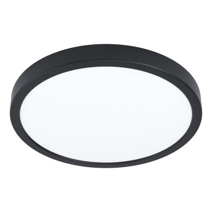 Eglo - LED RGBW Dimējama vannas istabas griestu lampa LED/17,5W/230V 2700-6500K Ø 39,9 cm IP44 melna